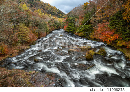 深まる奥日光の紅葉風景 深まる奥日光の紅葉風景 119682584