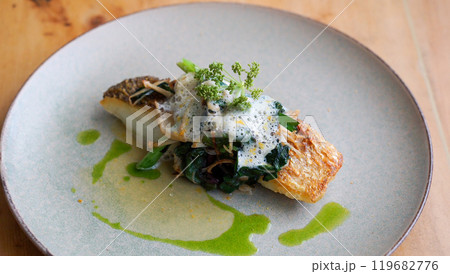 真鯛のポワレと夏野菜 真鯛のポワレと夏野菜 119682776