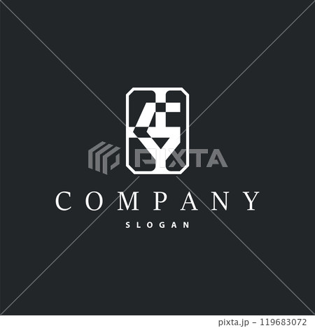 Initial Letter G Minimalist Logo, Simple Luxury Logotype Vector, Corporate Identity Emblem Symbol Design Brand, Company, Business 119683072