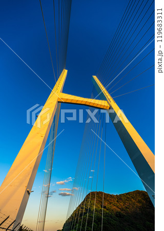 女神大橋の夜明け 【長崎市】 女神大橋の夜明け 【長崎市】 119683311
