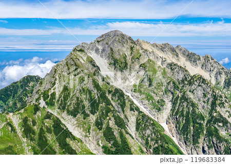別山北峰から見る剱岳 北アルプス劔岳登山 別山北峰から見る剱岳 北アルプス劔岳登山 119683384