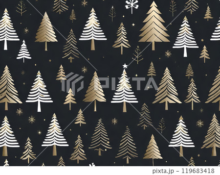 クリスマスツリーの背景 119683418