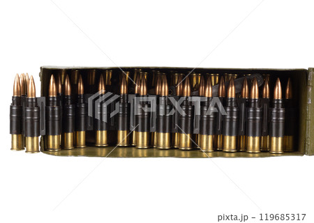 Machine Gun Ammo Belt with Ammunition Machine Gun Ammo Belt with Ammunition 119685317