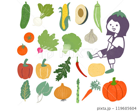 様々な野菜 119685604