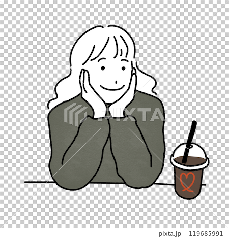 一個在咖啡館說話的女人 一個在咖啡館說話的女人 119685991