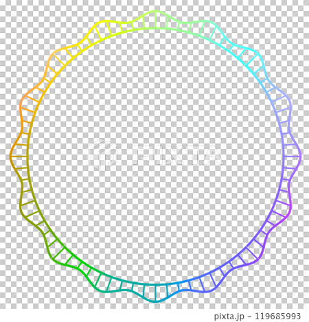 Holographic foil_frame_round 119685993