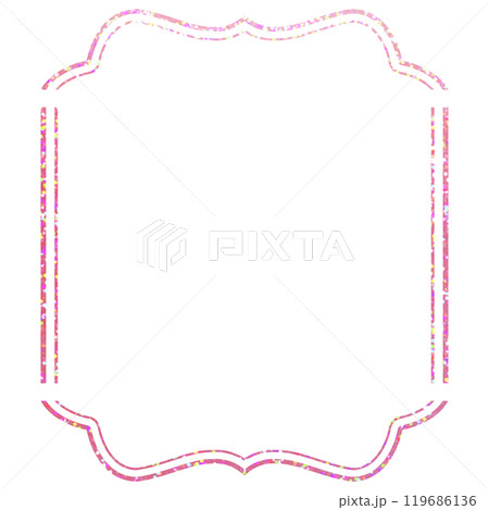 ホログラム箔_フレーム_四角 119686136