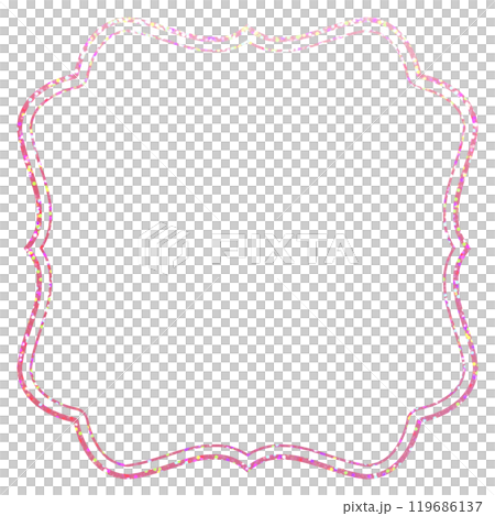 ホログラム箔_フレーム_四角 ホログラム箔_フレーム_四角 119686137