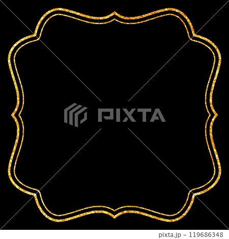 ラメグリッター_フレーム_四角 ラメグリッター_フレーム_四角 119686348