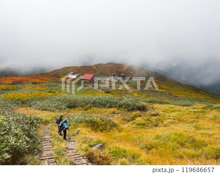 ガスと紅葉の月山姥ヶ岳コース ガスと紅葉の月山姥ヶ岳コース 119686657