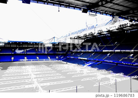チェルシーFCの本拠地「スタンフォード・ブリッジ」 チェルシーFCの本拠地「スタンフォード・ブリッジ」 119686783