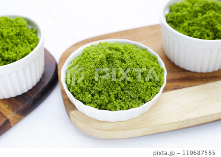Wolffia globosa or swamp algae, water meal 119687585