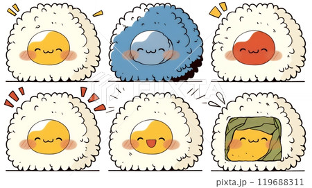 「おむすび」のかわいらしい擬人的な表現