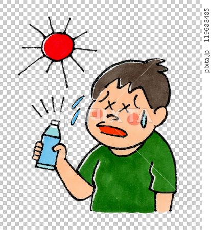 Plastic bottle and boy (hot) Plastic bottle and boy (hot) 119688485