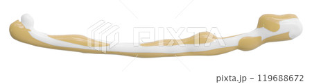Light brown watercolor drop zigzag isolated on white background Light brown watercolor drop zigzag isolated on white background 119688672