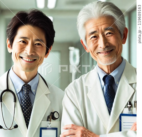 2人の男性医師 119689163