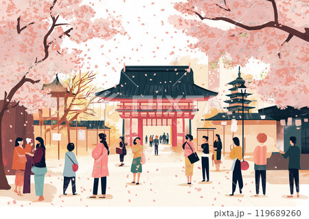 春の旅行・観光イメージ 119689260