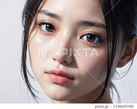 見つめる女性 119689399