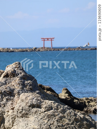 森戸大明神と森戸海岸 119690609