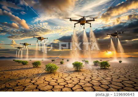 Cloud-Seeding Drones for Drought Relief 119690643