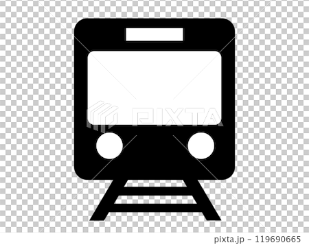 電車のアイコン（シルエット） 119690665