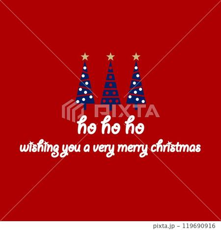 クリスマスツリー　ho ho ho　 119690916