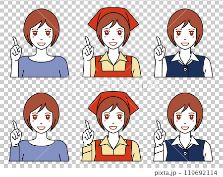 Woman with short hair doing No.1 pose 2 119692114