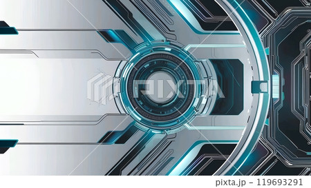 Technology themed background design for business purposes on social media  119693291