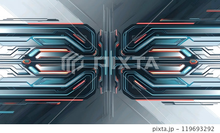 Technology themed background design for business purposes on social media  119693292