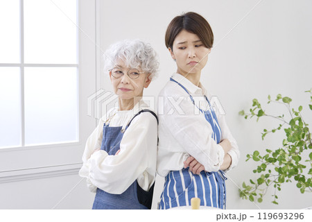 仲が悪い姑と嫁　キッチン 119693296