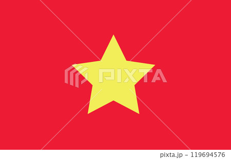 Flag Of Vietnam vector illustration Flag Of Vietnam vector illustration 119694576