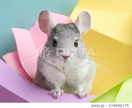 チンチラとペーパークラフト チンチラとペーパークラフト 119696178