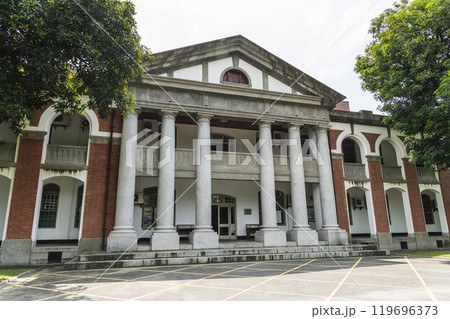 History Bldg at the campus of National Cheng Kung University in Tainan, Taiwan, It was the Former Japanese Army Infantry Second Regiment Dormitories. History Bldg at the campus of National Cheng Kung University in Tainan, Taiwan, It was the Former Japanese Army Infantry Second Regiment Dormitories. 119696373