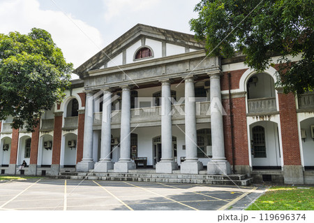 History Bldg at the campus of National Cheng Kung University in Tainan, Taiwan, It was the Former Japanese Army Infantry Second Regiment Dormitories. History Bldg at the campus of National Cheng Kung University in Tainan, Taiwan, It was the Former Japanese Army Infantry Second Regiment Dormitories. 119696374