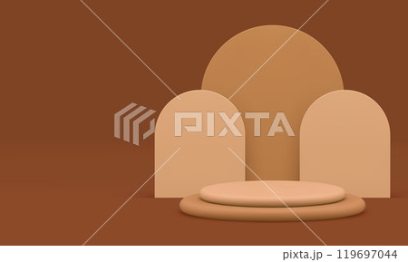 3d beige cylinder podium pedestal mockup for product show realistic vector illustration 3d beige cylinder podium pedestal mockup for product show realistic vector illustration 119697044