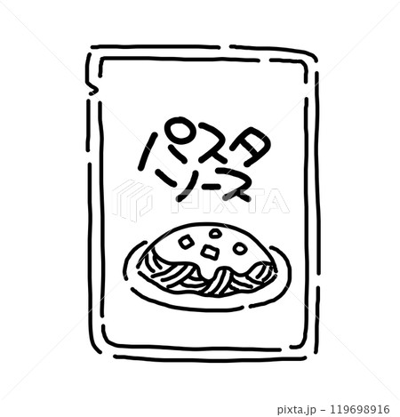 シンプルなパスタソースをイメージしたイラスト 119698916