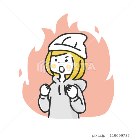 やる気に満ちている女性 119699785