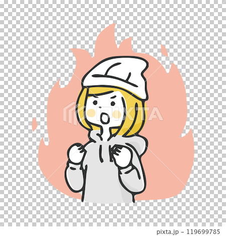 やる気に満ちている女性 119699785