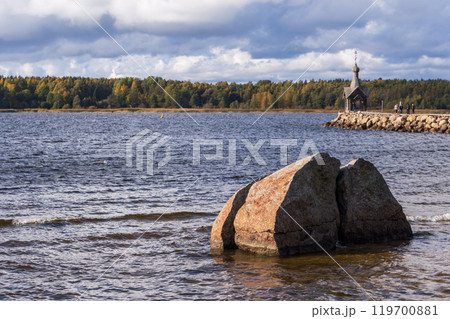Coastal landscape taken at the the Gulf of Finland. Leningrad region Coastal landscape taken at the the Gulf of Finland. Leningrad region 119700881