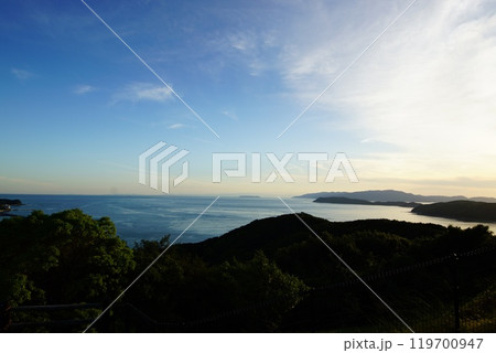 和歌山加太休暇村から望む紀淡海峡 119700947