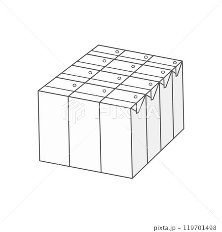 白色の紙パック飲料12本（1ダース） 119701498