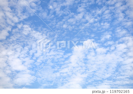 View of beautiful blue sky with white clouds. View of beautiful blue sky with white clouds. 119702165