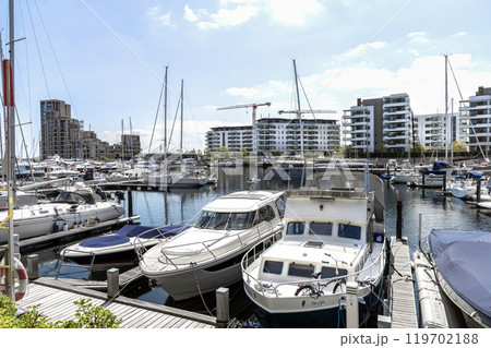 The concept of summer holidays on a yacht. The concept of summer holidays on a yacht. 119702188