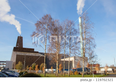 Large Waste incineration plant in Roskilde city Large Waste incineration plant in Roskilde city 119702321