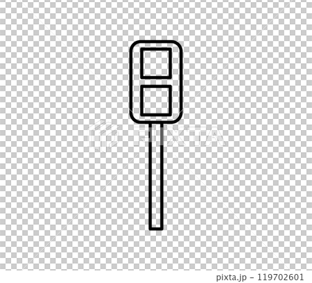 簡單的行人號誌圖示圖向量 119702601