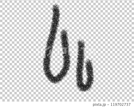 鉛筆画風の滴る線画イラスト 鉛筆画風の滴る線画イラスト 119702737