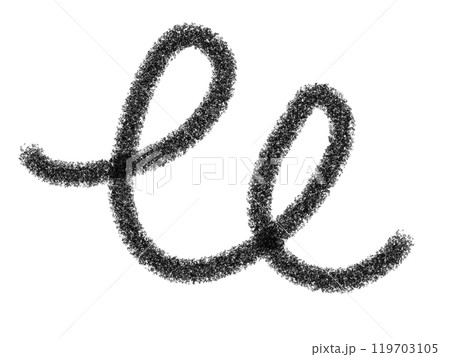 鉛筆画風のグルグルの線画イラスト 119703105