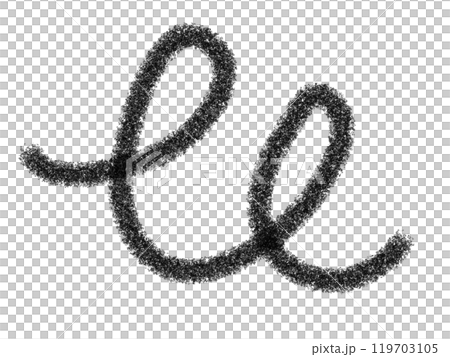鉛筆画風のグルグルの線画イラスト 119703105