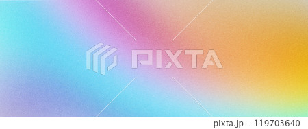 Colorful abstract grainy gradient background vibrant blurry iridescent sunny summer colors smooth grain noise effect wavy texture multicolor banner header cover poster illustration backdrop design Colorful abstract grainy gradient background vibrant blurry iridescent sunny summer colors smooth grain noise effect wavy texture multicolor banner header cover poster illustration backdrop design 119703640