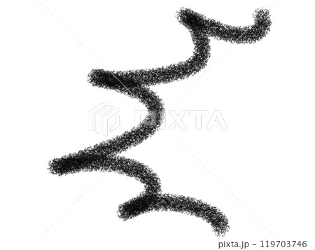 鉛筆風素材の手書きで書いたイラスト文字 119703746